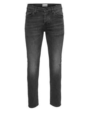 Only And Sons Whiskered Slim-fit Jeans