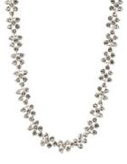 Anne Klein Crystallized Silvertone Collar Necklace