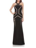 Js Collections Colorblock-trimmed Gown