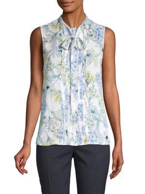 Karl Lagerfeld Paris Floral Tie Tank