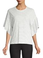 Vero Moda Rebecca Striped Cotton Blend Top