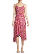 Astr The Label Janine Floral Fit-&-flare Dress