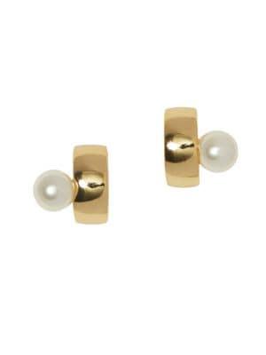 Vince Camuto Faux Pearl Clip-on Earrings
