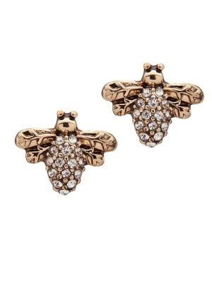 Lonna & Lilly Crystal Bee Stud Earrings