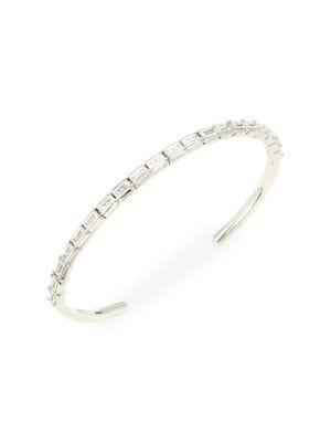 Nadri Gris Crystal Cuff Bracelet