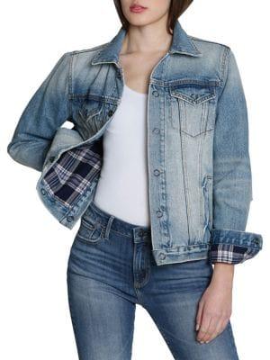 Driftwood Geena Reversible Plaid Denim Jacket