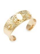 Design Lab Mother-of-pearl And Crystal Cuff Bracelet