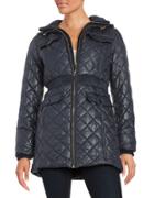Kate Spade New York Packable Diamond Quilted Hooded Puffer Coat