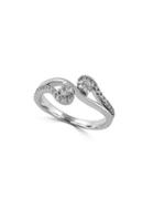 Effy Pave Classica Diamond And 14k White Gold Ring