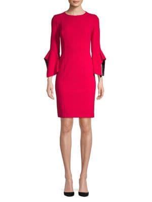 Taylor Bell Sleeve Sheath Dress