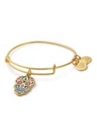 Alex And Ani Calavera Gold Charm Bangle