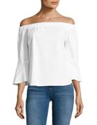Lord & Taylor Petite Petite Lily Off-the-shoulder Shirt