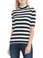 Vince Camuto Striped High-neck Top
