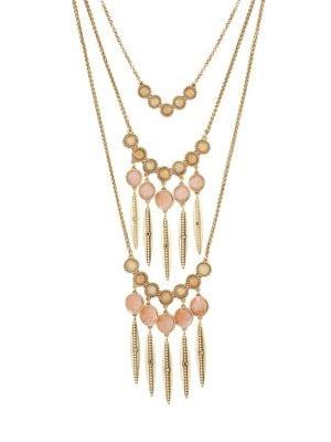 Lucky Brand Nouveau Americana Multi-stone Removable Layered Necklace