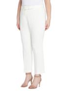 Tahari Arthur S. Levine Plus Belted Crepe Pants