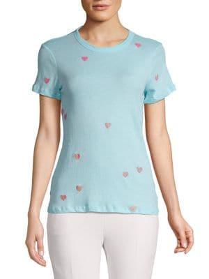 Chaser Glitter Hearts Crewneck Tee