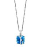 Effy Sterling Silver & Blue Topaz Pendant Necklace
