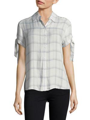 Paige Avery Cotton Button-down Shirt