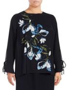 Vince Camuto Plus Floral-print Blouse