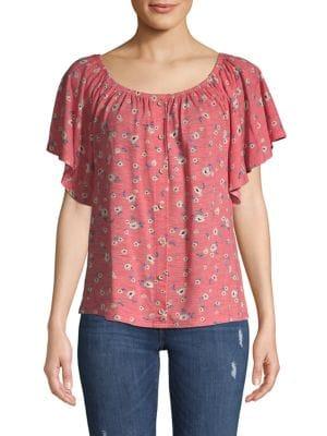 Democracy Floral Peasant Top