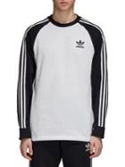 Adidas Adicolor Three-striped Long-sleeve Cotton Tee