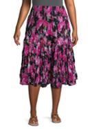 Context Plus Abstract-print Cotton Skirt