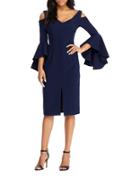 Maggy London V-neck Cold-shoulder Dress