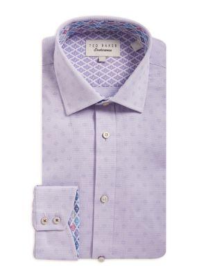 Ted Baker London Grid-dot Dobby Dress Shirt