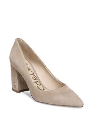 Sam Edelman Tatiana Block-heel Suede Pumps