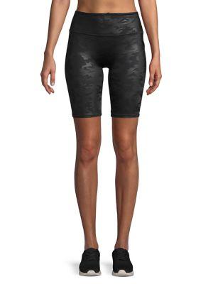 Spanx Faux-leather Camo Short