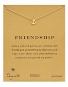 Dogeared Friendship Anchor Pendant Necklace