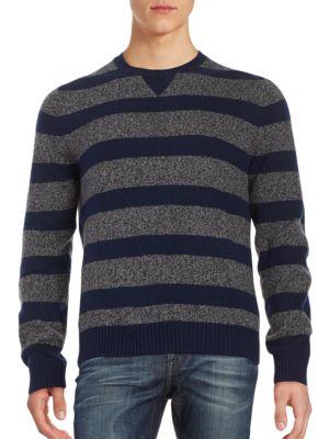 Brooks Brothers Red Fleece Striped Wool-blend Sweater