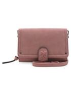 Violet Ray Wallet On A String Faux Leather Crossbody Bag