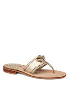 Jack Rogers Adeline Bow Leather Sandals