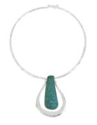 Lord Taylor Fade Away Round Wire Pendant Necklace