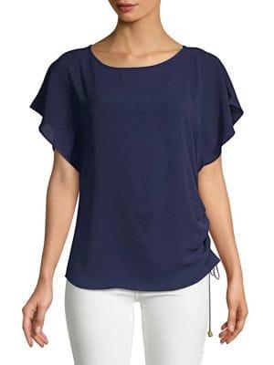 Michael Michael Kors Side Drawstring Top