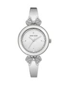 Anne Klein Bow Swarovski Crystal Bangle Bracelet Watch
