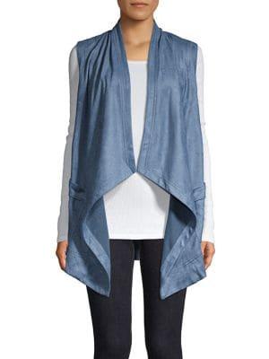 Jones New York Sharkbite Drape Vest