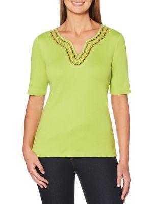 Rafaella Embroidered Top