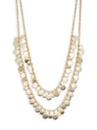 Design Lab Lord & Taylor Shaky Disc Two-row Necklace