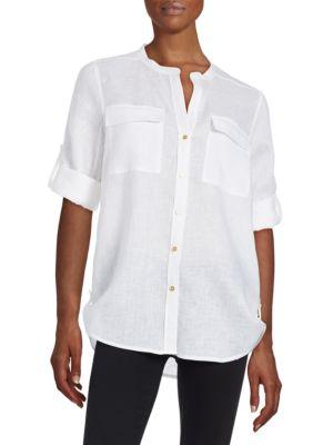 Calvin Klein Roll Sleeve Top