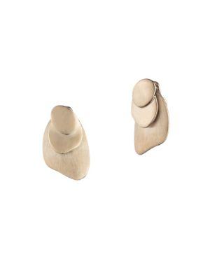 Carolee Layered Goldplated Disc Earrings