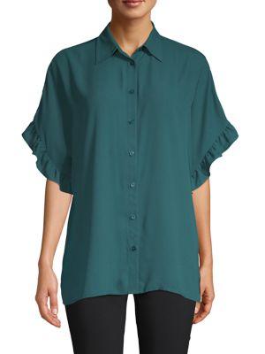Michael Michael Kors Ruffle-trimmed Shirt