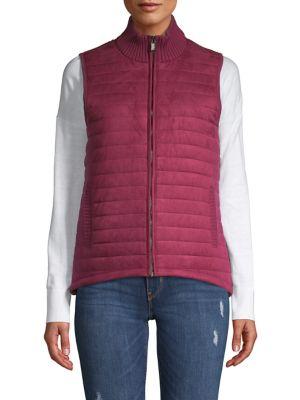 Jones New York Textured Cotton-blend Vest