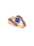 Le Vian Chocolatier Blueberry Tanzanite And 14k Strawberry Gold Ring