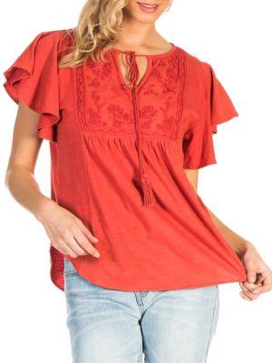 Banjara Embroidered Cotton Blouse