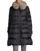 Kate Spade New York Faux-fur Trimmed Spread Collar Puffer Jacket