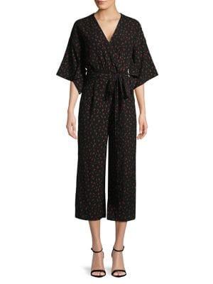 Kensie Floral Printed Wrap Jumpsuit