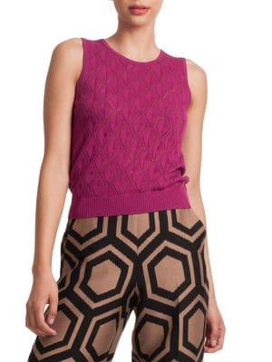 Trina Turk Danville Sleeveless Cotton & Merino Wool Sweater