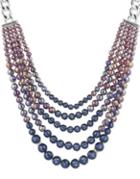 Anne Klein Crystal Chain Multi-strands Necklace